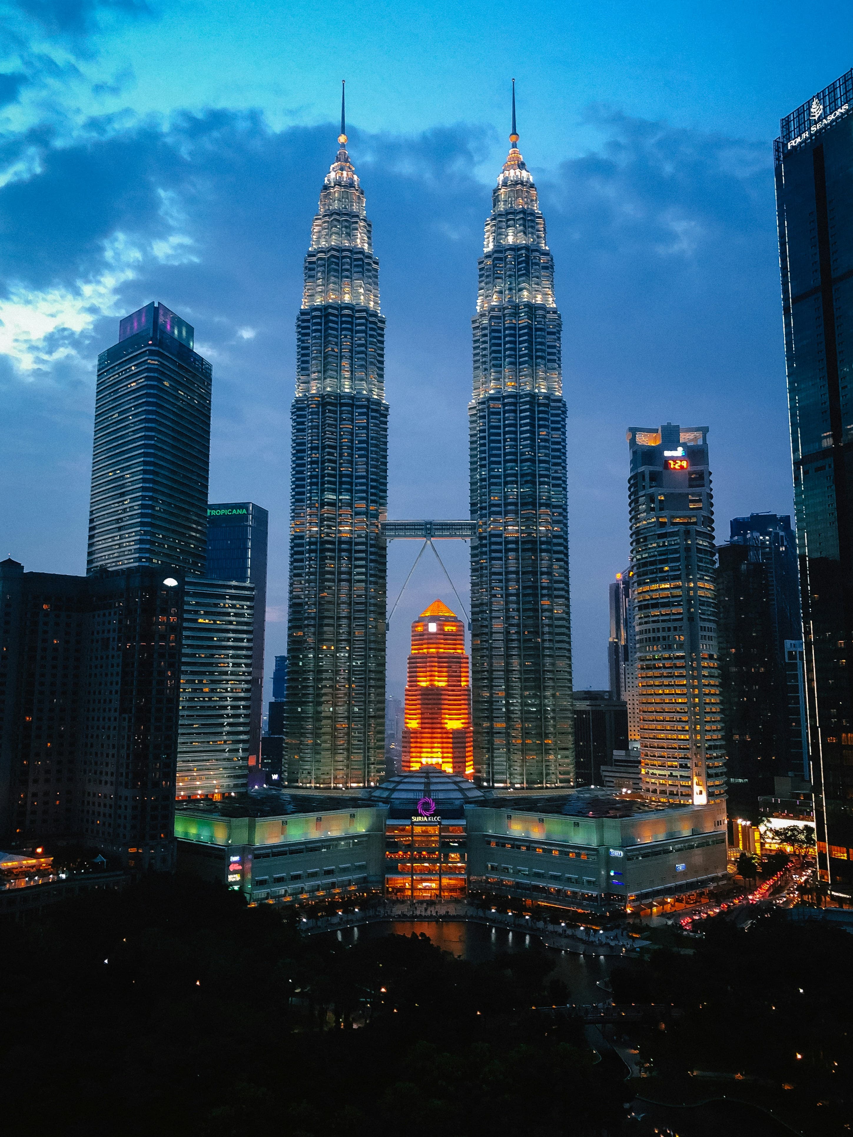 Petronas Towers skyline in Malaysia
